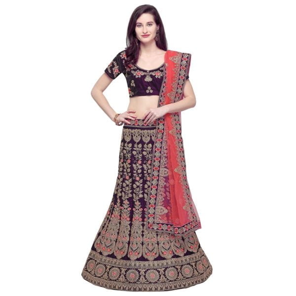 Beautiful Zari Lahnga Choli For Girl's