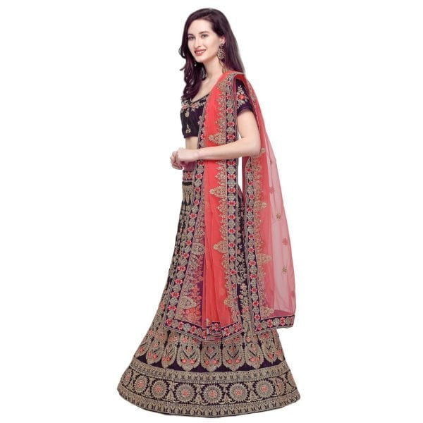 Beautiful Zari Lahnga Choli For Girl's