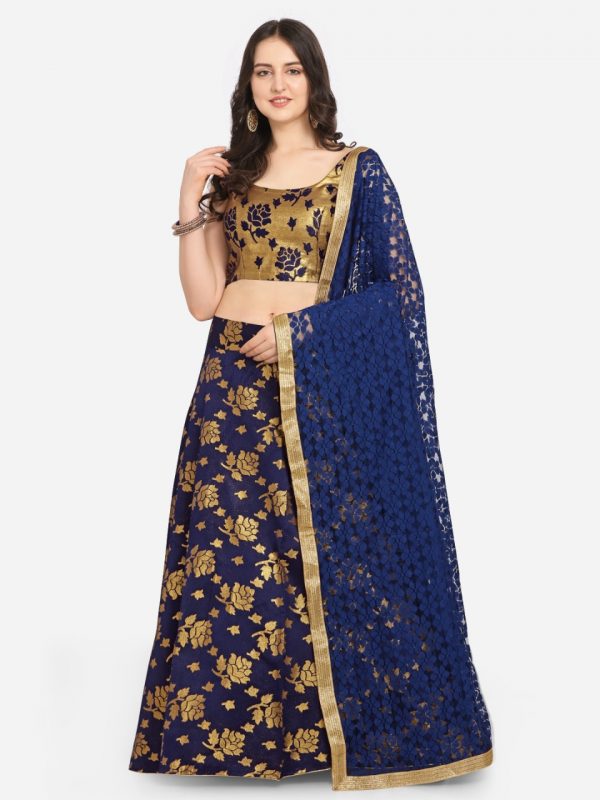 HEAVY ZARI EMBRODIERY LAHNGA