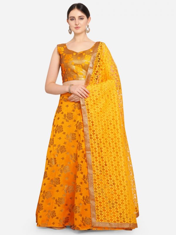 HEAVY ZARI EMBRODIERY LAHNGA