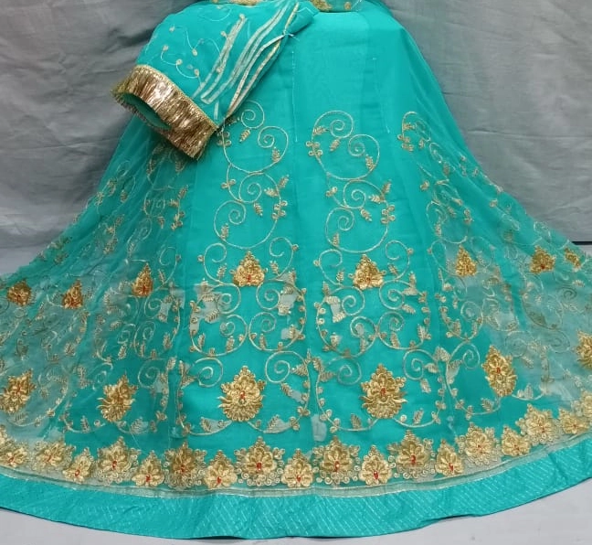 Fancy Half Pure Rajputi Poshak Full Odni Zaal work 2021